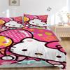 3pcs Hello Kitty Duvet Cover Set - Machine Washable, Includes 1 Duvet Cover and 2 Pillowcases, No Core Included, All-Season Home Decor for D