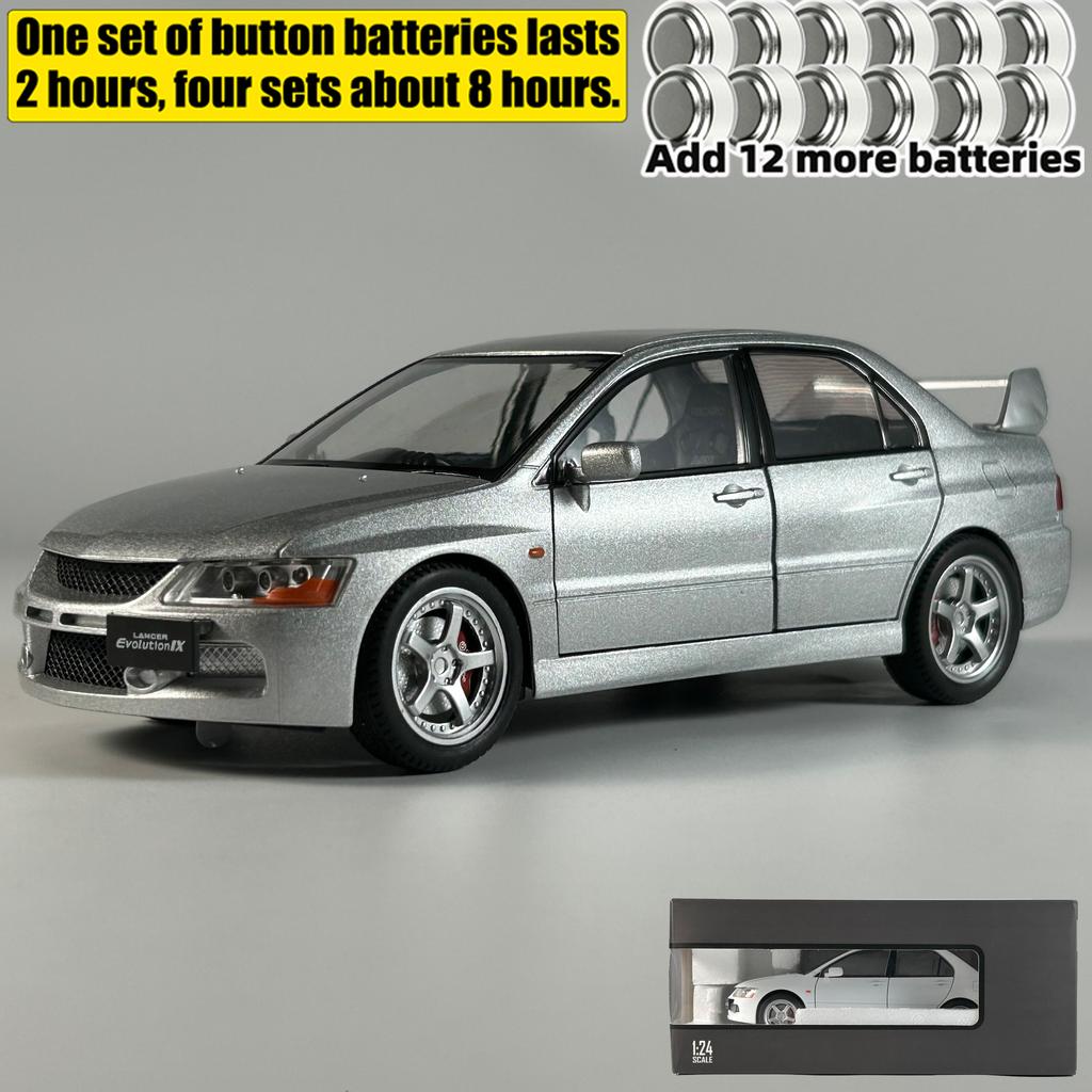 JDM 1:24 Mitsubish Lancer Evolution EVO9 Compact Car Alloy Metal Diecast Model Car Best Birthday Gift For Children's Toy Collect
