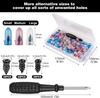Rubber Nail for Tires, Motorcycle Puncture Repair Kit with Screwdriver Vacuum Tire Rubber Nails Tire Repair Tools
