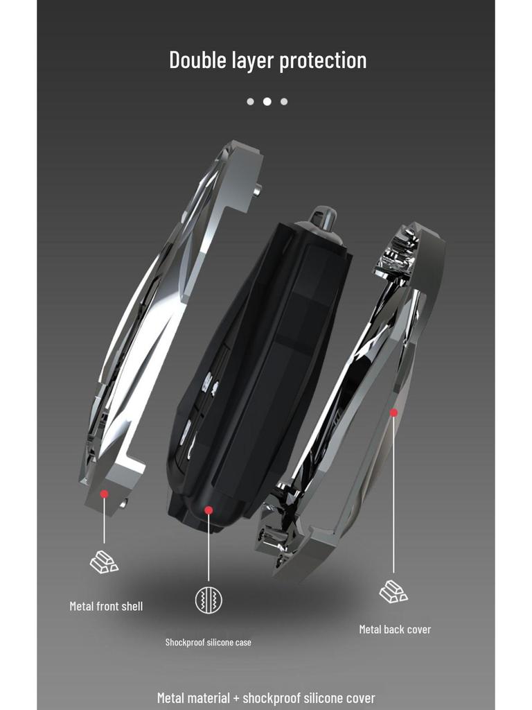 Premium Hongqi Key Case: HS5, H5, New H7, 19-23 HS7, and H9 Models - Unisex Car Key Shell