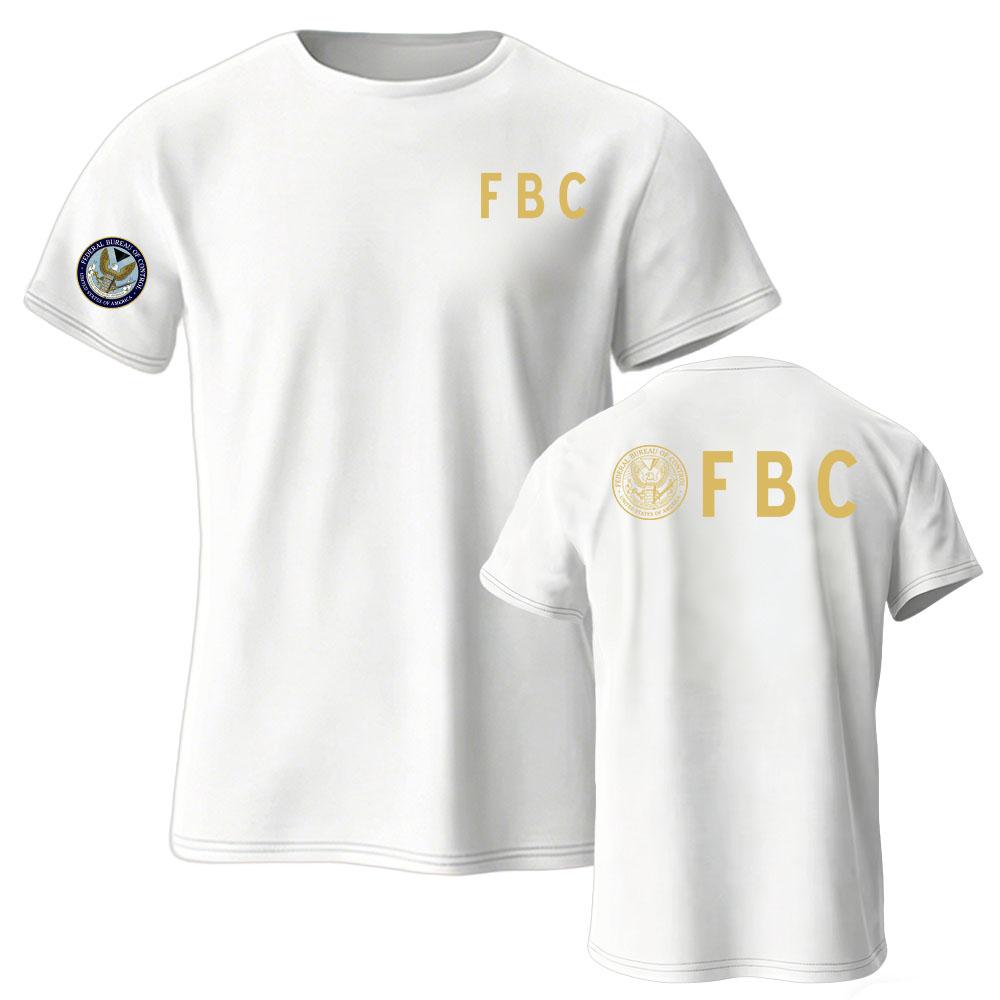 Unisex Streetwear FBC Federal Bureau of Control Tee Short Sleeve Loose O-neck T-shirt Fashion Summer Casual Male Tshirts Merch