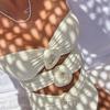 Sexy Off Shoulder Strapless One Piece Swimsuit For Women