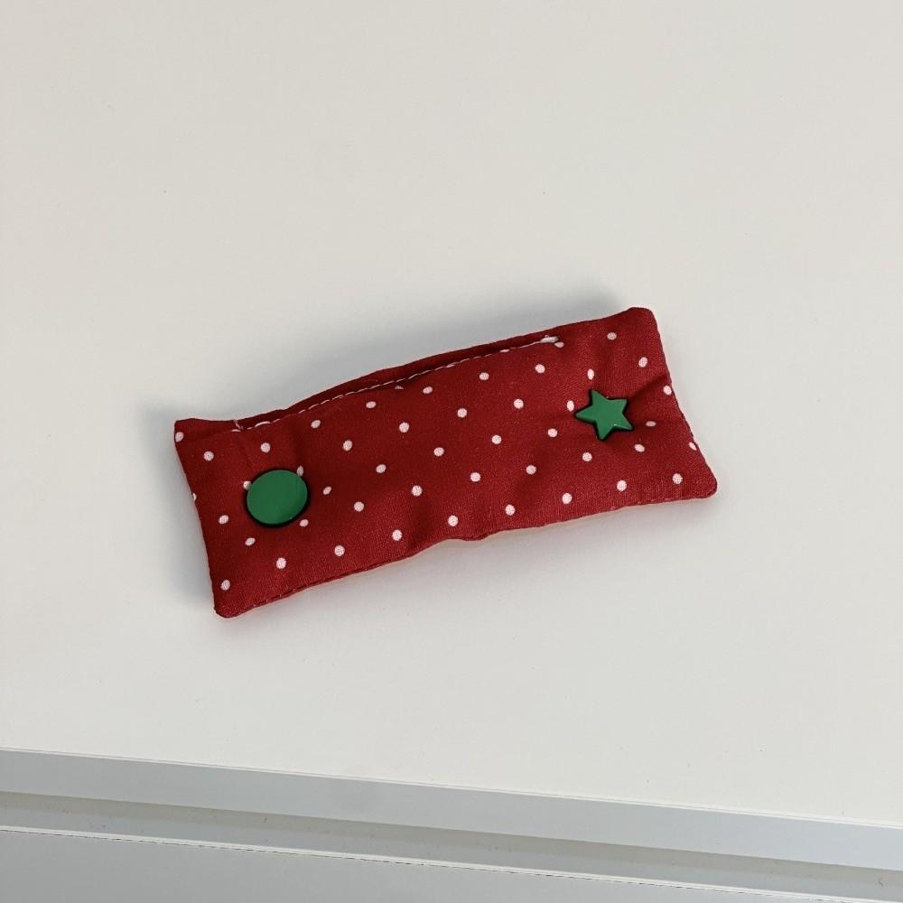 Polka Dot Pattern Desktop Cable Organizer Fabric Cord Storage Clip Date Cable Winder Women Girls