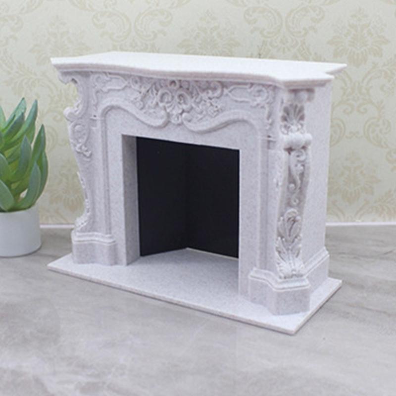 Educational Doll House Fireplaces Miniatures Zakka Toy Pretend Play Realistic Model Fireplaces Model Mini Size