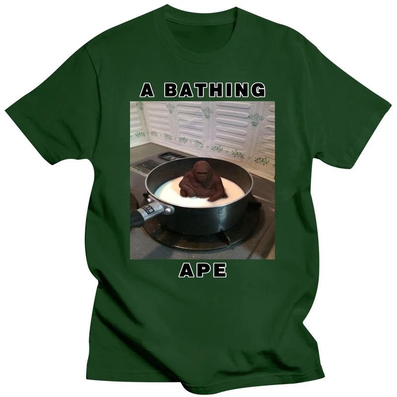 Ape Bathe T-Shirt Milch Affe Milch Affe sitzen