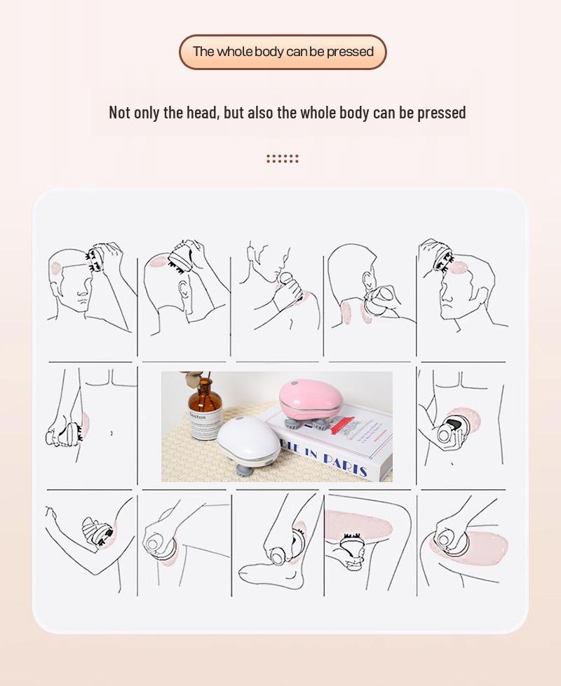 Rechargeable Electric Head Massager for Cats: Multifunctional Smart Scalp Relaxation Tool