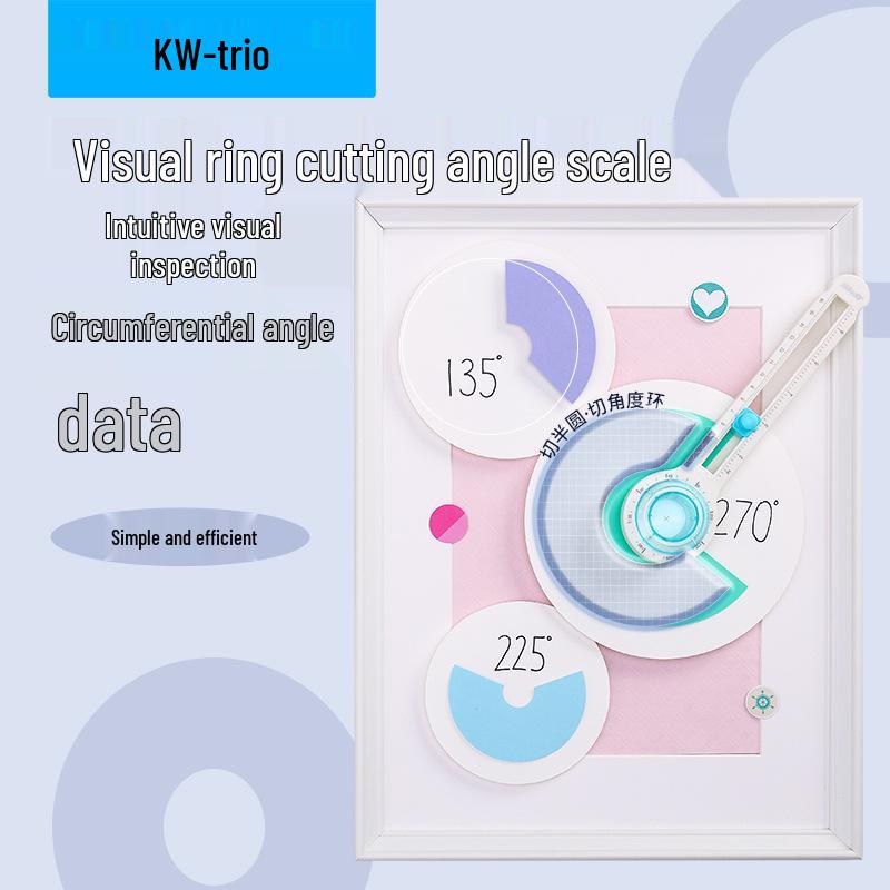 KedeYou 360° Rotary Compass Cutter - DIY Round Cutting Knife for Students