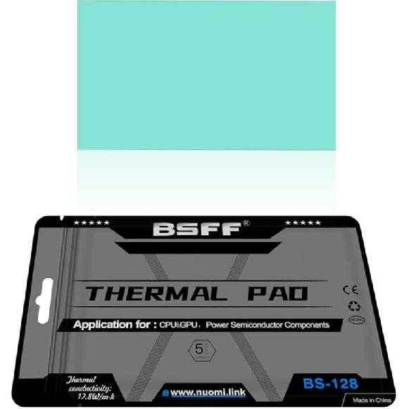 Thermal Pad, Silicone Thermal Pads 80x40x0.5mm, for Laptop Heatsink/GPU/CPU/LED Cooler, High Temperature Resistance and Non Conductive 0.5MM