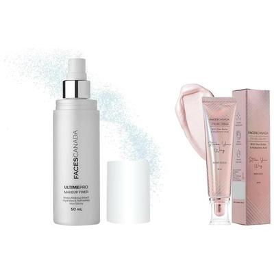 FACESCANADA Strobe Krém - Rózsaszín Arany, 30 ml És Faces Canada Ultime Pro Sminkfixáló 50 ml