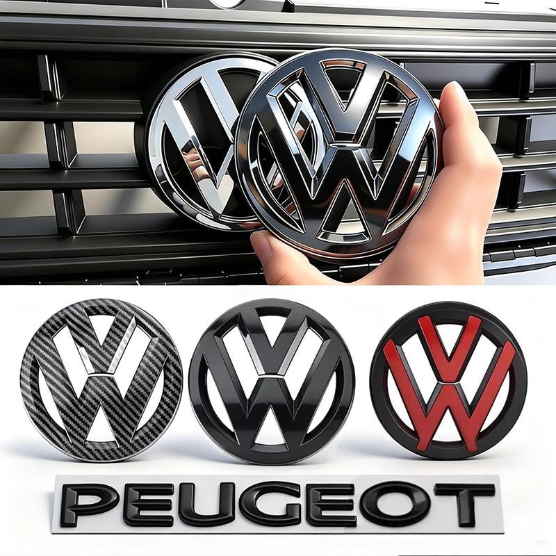 Hijk1 Volkswagen Car Logo Front Grille Rear Trunk Decoration Sticker For VW GTI Golf Polo Passat Tiguan T-ROC CC Arteon/Car Keychain.