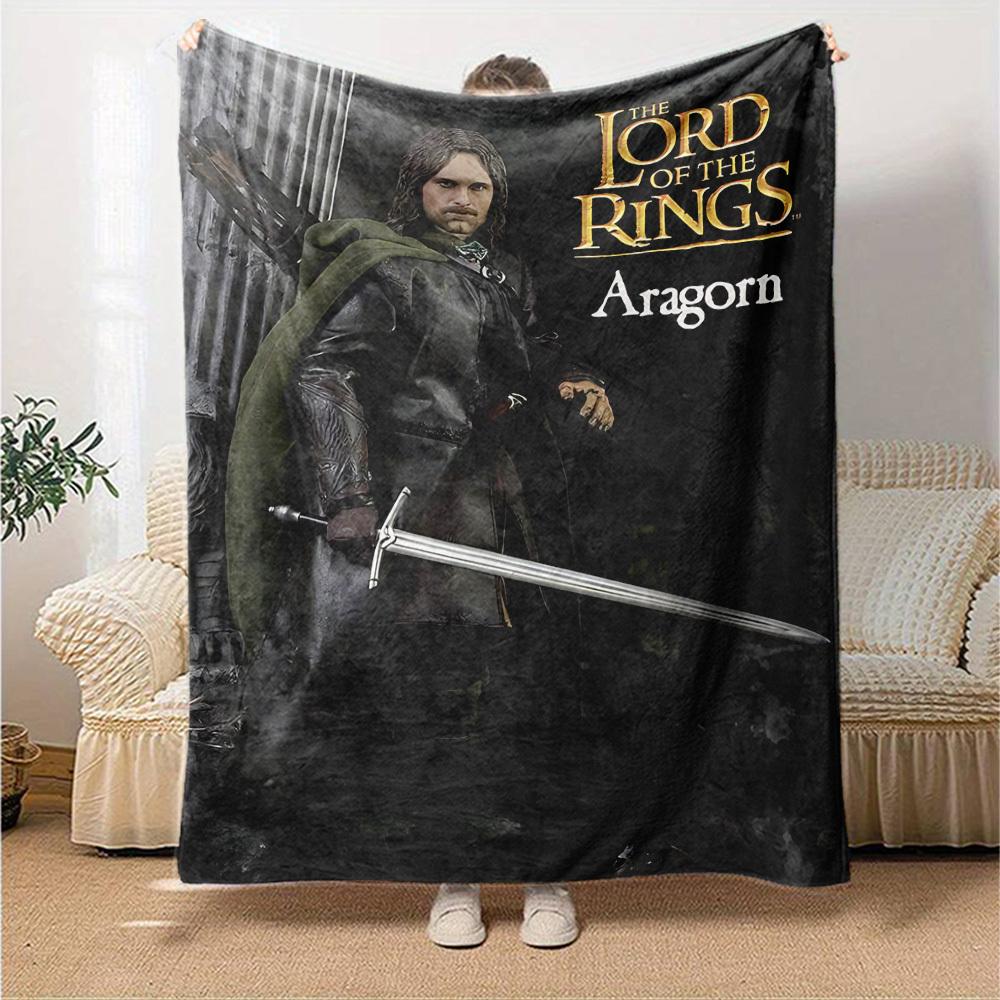1ks Aragorn Pán prstenů Flanelová deka Měkká teplá přehoz na doma, do kanceláře, na cesty, Celoroční útulné povlečení DárekL1167