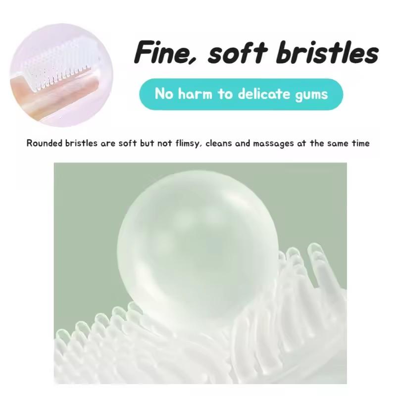1-20pcs Silicone Soft Pet Finger Cuff Toothbrushes Dog Brush Bad Breath Tartar Teeth Care Tool Cat Cleaning Scrub Silicagel Pet Supplies
