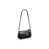 COACH Penn 21 solid color sequin card slot turn-buckle zipper closure cow leather armpit bag hand shoulder bag small size women's black