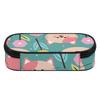 Pencil Case Zipper Closure Multi Compartment Strong Polyester Fabric with Mesh Pocket Removable Divider and Pen Slots for Students
