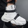 Men's casual sneakers four seasons new soft-sole high-top outdoor speed running shoes breathable Thick sole walking sports shoes