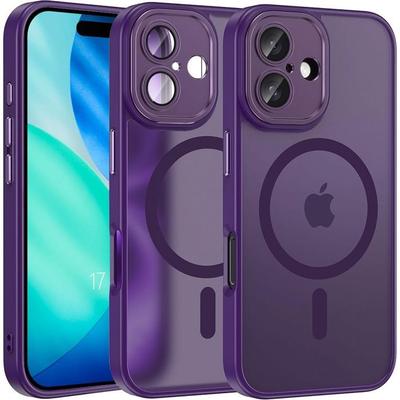 Protective Case - BOOLING - for iPhone 17 - Shockproof - Purple - Compatible with Wireless Chargers