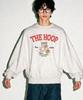 OETTA The Hoop Double Cotton Overshoulder Balloon Fit Sweatshirt Light Grey Otm25029