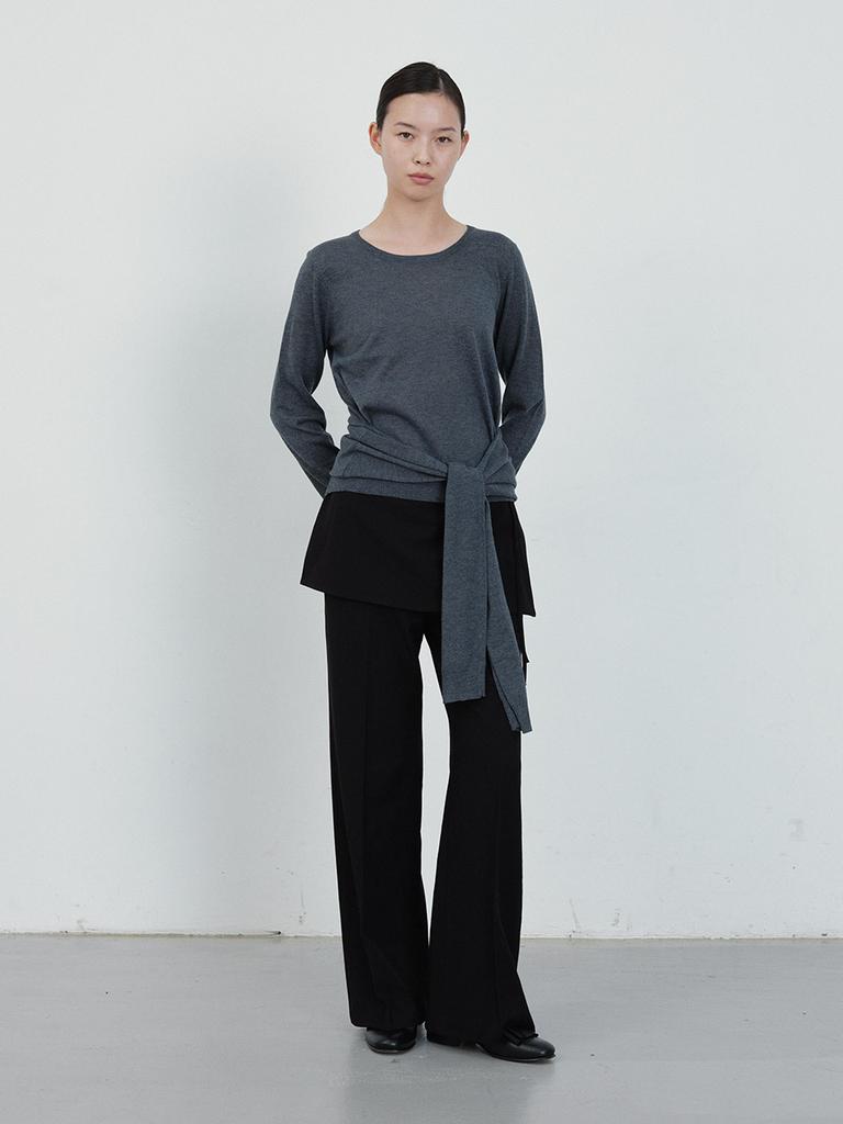 HUNCH Tie Layered Knit