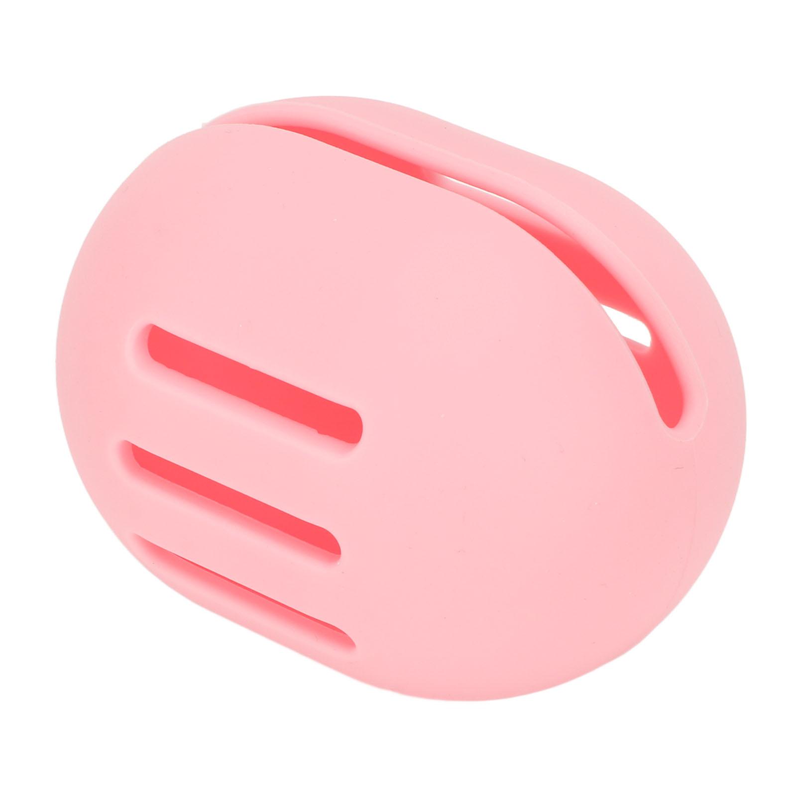 

Makeup Sponge Holder Box Double Sided Hollow Up Breathable Soft Silicone Beauty Egg Storage Box рожевий