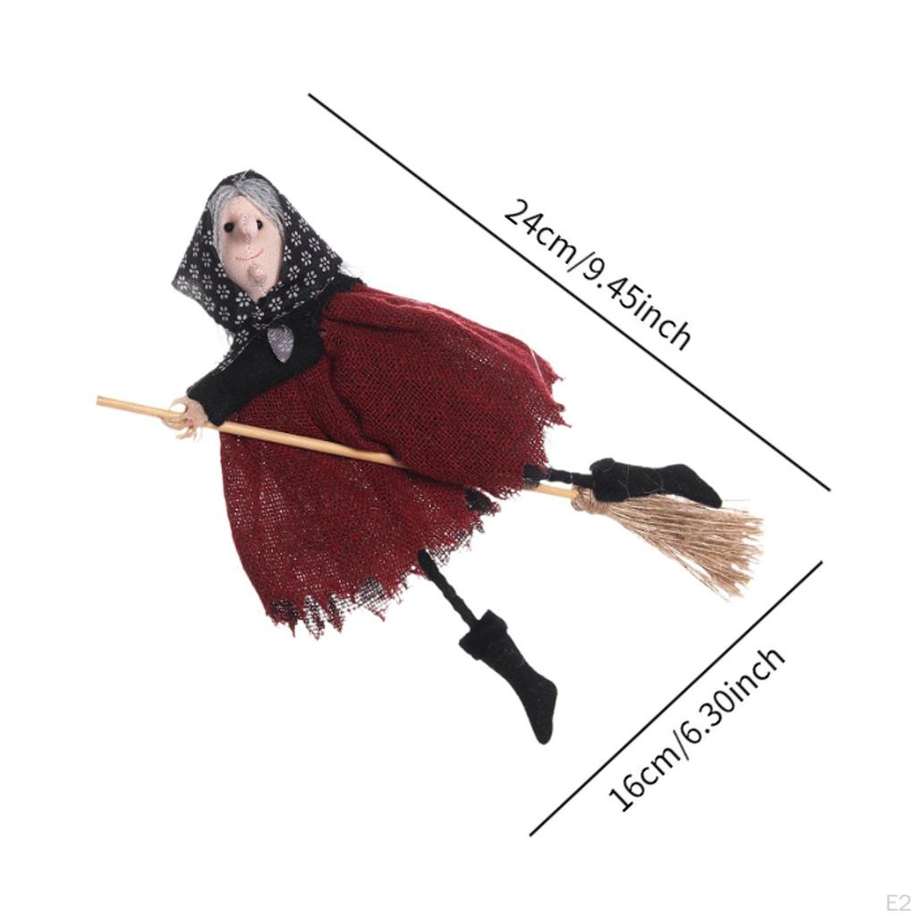 Halloween Decoration Witch Broom Hanging Pendant Indoor Home Decor Gifts Ornament Party Supplies for