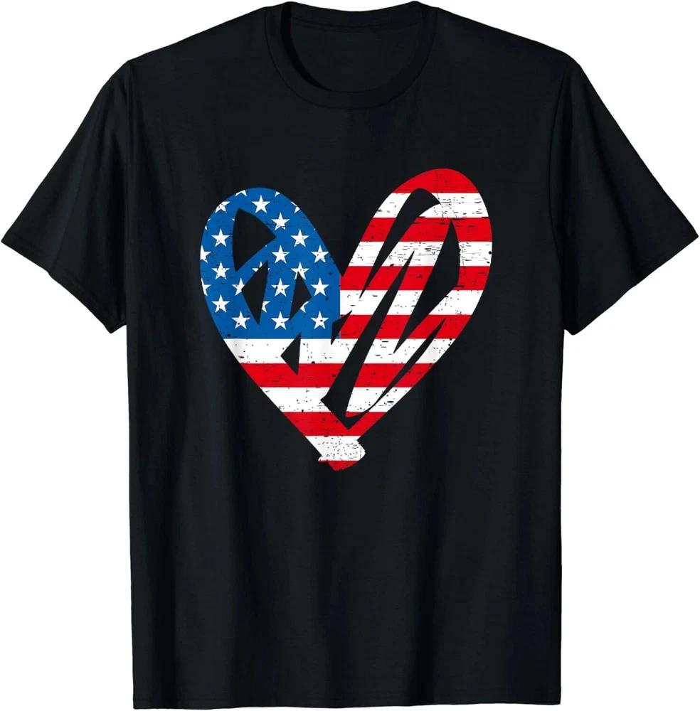 Partiotic Heart Independence Day Unisex T Shirt 4th Of July Gift