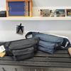 New denim solid color daily commuting breast bag Korean version simple large capacity shoulder messenger bag