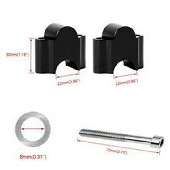 Aluminum Alloy 30mm Lift Rod for R1200/R1250 BMW Handlebar Lifts