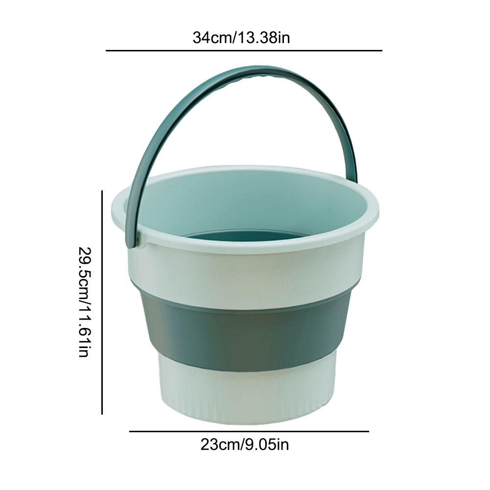 17-5L Collapsible Plastic Bucket Water Bucket Folding Handy Bucket for Bathroom Kitchen Camping Car House Washing Water Bucket