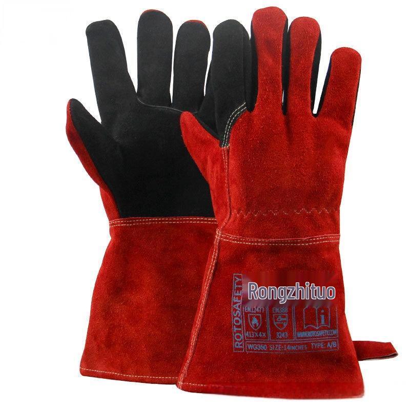 Pet Handling Cowhide Glove