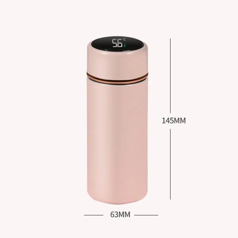 280ML Smart Thermos Water Bottle Intelligent Temperature Display Stainless Steel Vacuum Flasks Thermoses with Filter Tee Cup