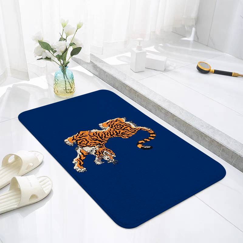 Cool Tiger Floor Mats Home Laundry Rug Carpet For Living Room Decor Lounge Area Anti-slip Foot Mat Entrance Doormat