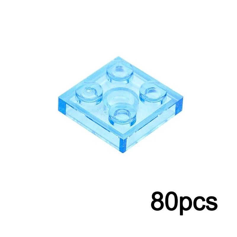 MOC Transparent Bulk Bricks 1x1 2x4 1x4 Clear Building Block Wall Panels and Baseplates