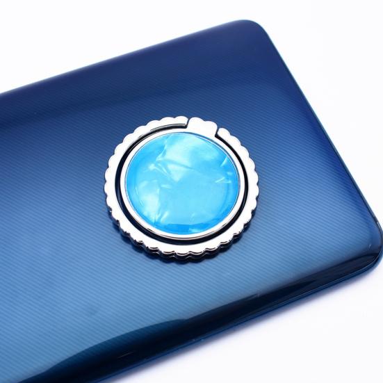 Finger Ring Holder 360 Degree Rotation Colorful Round Shell Pattern Phone Grip Finger