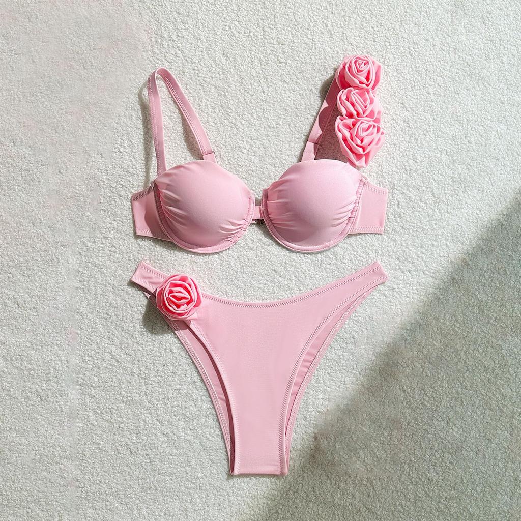 Lässiger zweiteiliger Badeanzug für Damen