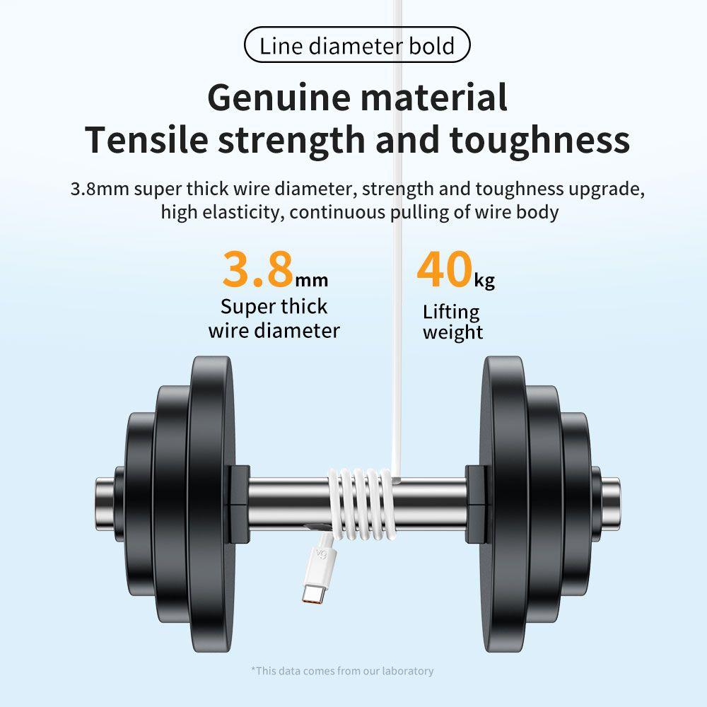 C USB Digital Cables 6A 66W Data Cable Sync Wire USB Type C Cable Data Cord 6A Fast Charger Cable