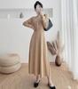 Spring & Autumn 2024 Slim Fit Knitted Midi Sweater Dress