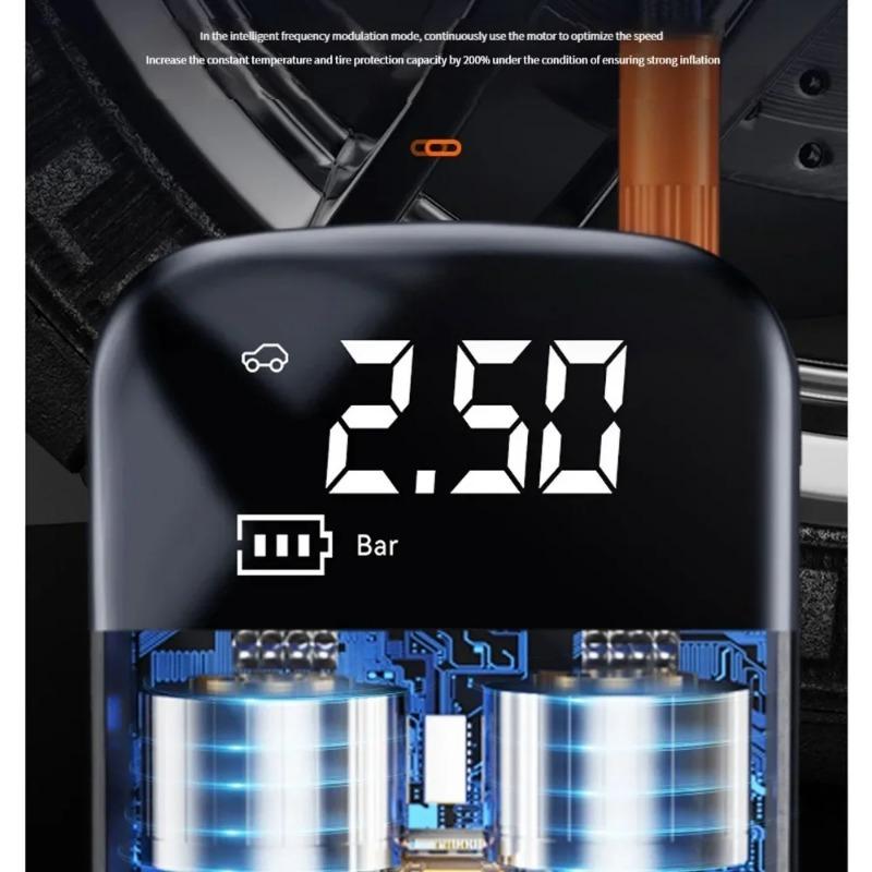 Portable Car Air Compressor Wireless Wired Electric Tire Inflator Pump for Motorcycle Bicycle Boat Car Tire Ball