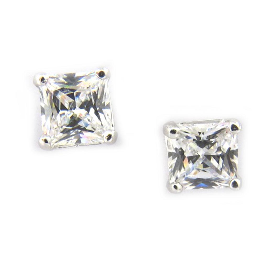 

Les Trésors De Lily [L7899] - Серебряные серьги Essentiel белые 6 мм