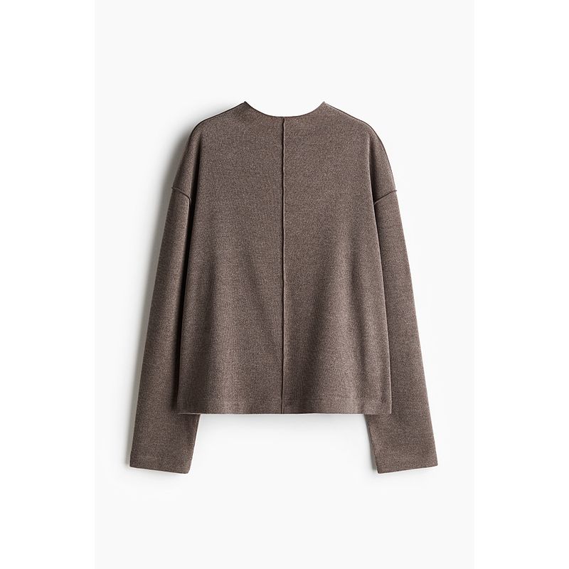 

HM Women s Clothing Hair Knitwear Autumn Crew Neck Loose Minimalist Long Sleeve French Pullover Sweater Top 1247722 Mixed dark beige 155/80