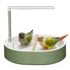 Automatic Bird Bath Fountain with Circulating Shower System Parrot Bath Shower for Parakeets Lovebirds Cockatiels & Macaws