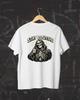 Stay Positive Grim Reaper T-Shirt | Skeleton Thumbs Up Shirt | Funny Dark Humor Tee | Halloween Skull Graphic Shirt | Gothic Streetwear Top