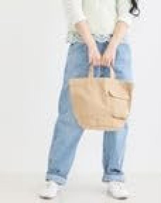 Rootote SN Deli Recycled Cotton Small Lightweight Tote Bag 2026 (04. Oatmeal)