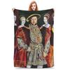 King Henry 8th And His Six Wives Blankets Soft Warm Flannel Throw Blanket Bedding for Bed Living Room Picnic Travel Home Sofa