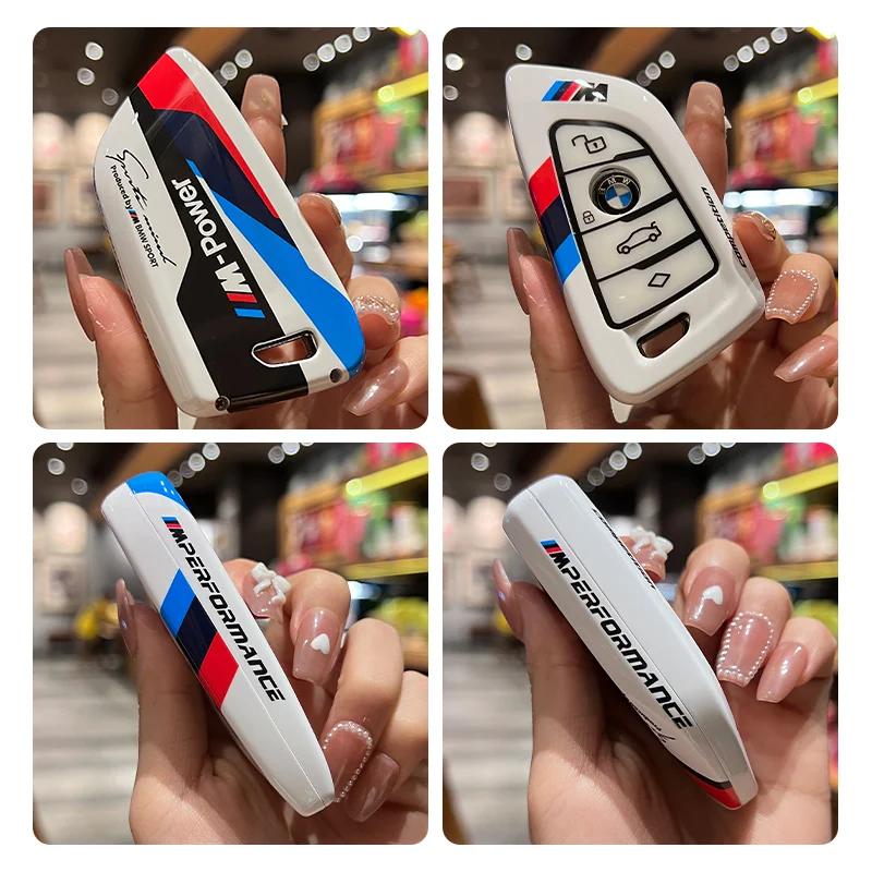 2025 ABS Car Remote Key Case Cover Shell For BMW F20 G20 G30 X1 X3 X4 X5 G05 X6 X7 G11 F15 F16 G01 G02 F48 G30 Baking Paint