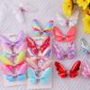 Glitter Mini Butterfly Hair Clips for Baby Girls Sparkly Colorful Hair Accessories Women Cute Small Tiny Clips Hair Accessories
