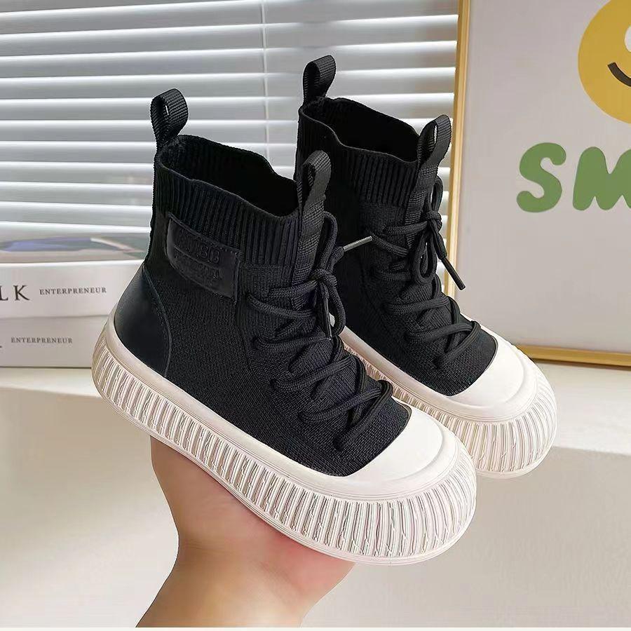 Top-Empfehlung: Mädchen Strick-Sockenstiefel - Stilvolle Mode-Sneaker mit weicher Sohle für Frühling & Herbst