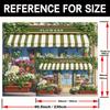 2D European Flower Shop Backdrop for Mother’s Day & Party