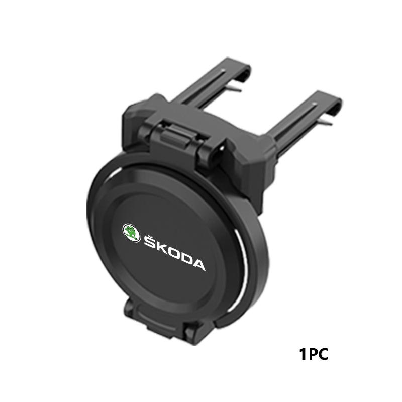 Car Air Outlet Folding Drink Coffee Cup Storage Holder Accessories For Skoda S Kodiaq Octavia 2 3 Yeti Karoq Rapid Fabia VII VRS FD9