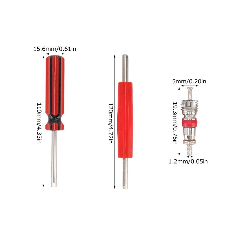 102PCS Dual-End Valve Core Remover Tire Repair Tool Valve Stem Tool  Valve Core Replacement
