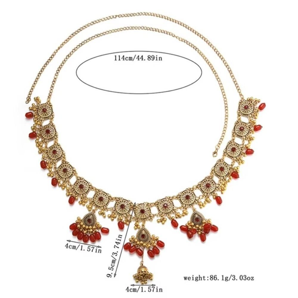 Bohemian Waist Chain Handmade Resin Beads Chain Fashion Ethnic Body Jewelry  Women